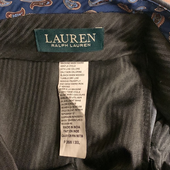 Ralph Lauren Men's Classic-Fit Ultraflex Stretch Flat-Front Dress Pants - Picture 6 of 6